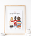 personalized best friends for christmas artwork 