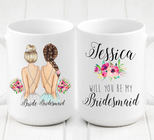 Personalized Bridesmaid Mug / Wedding party gifts - Custom Personalized Gifts for friends, Family & special occasions!