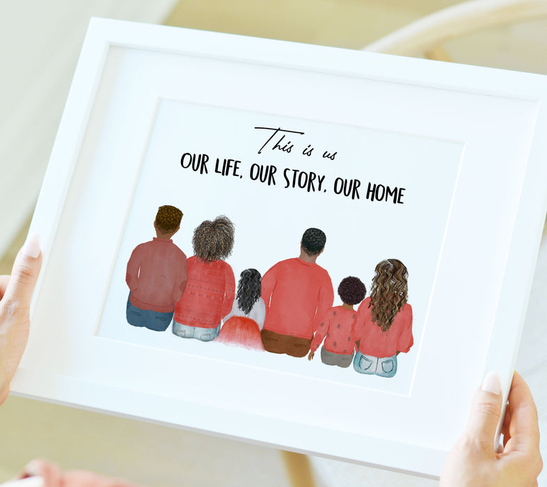 Personalized Christmas Family Wall Art