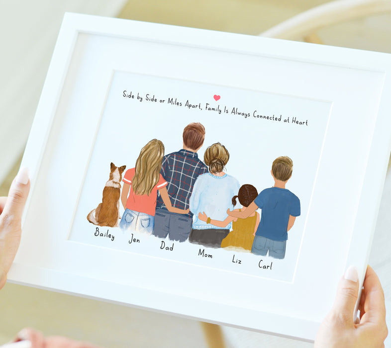 Personalized Christmas Family Wall Art