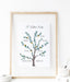 personalized family tree wall art with names, unique family gifts for Christmas 2020