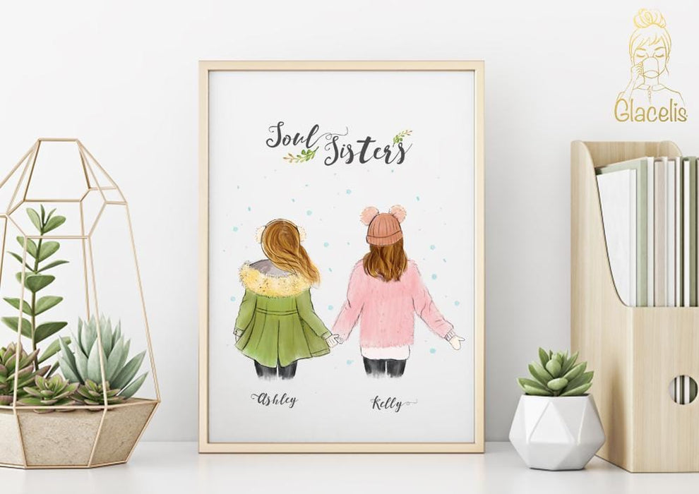 Personalized friendship Wall Art - Custom Personalized Gifts for friends, Family & special occasions!