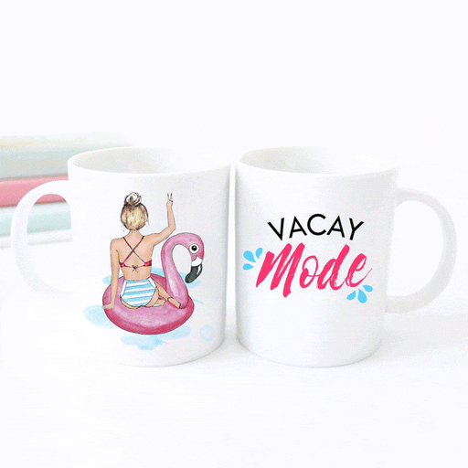 Personalized Unique Coffee Mug - Vacay Mode
