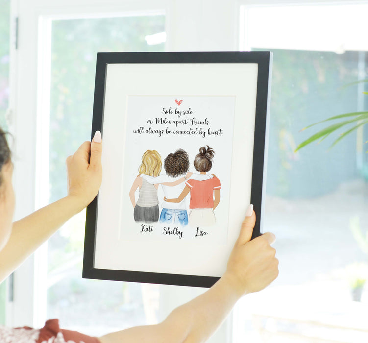 Customize this piece to give your friend group the reminder that they are the ultimate besties in your life. Choose a cute quote to include in the artwork as a sentimental way to say "I love you" to your BFFs.