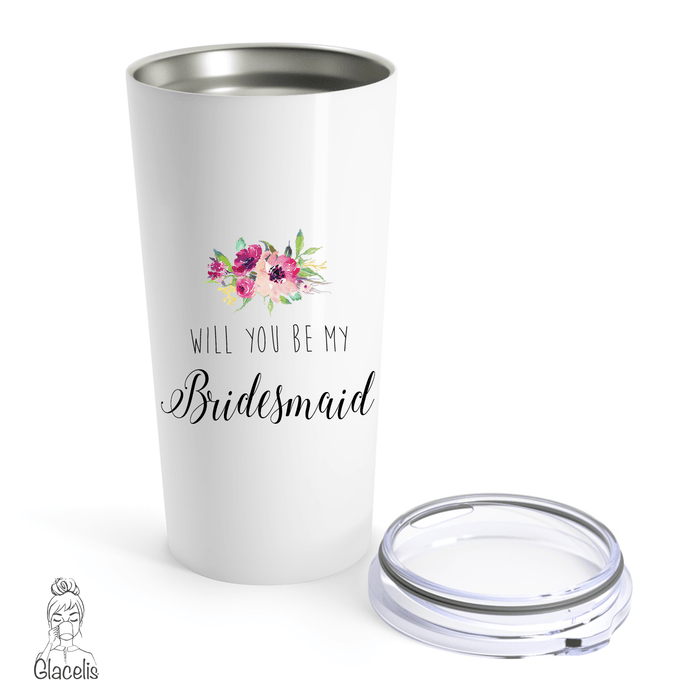 Personalized Will You Be My Bridesmaid Travel Mug