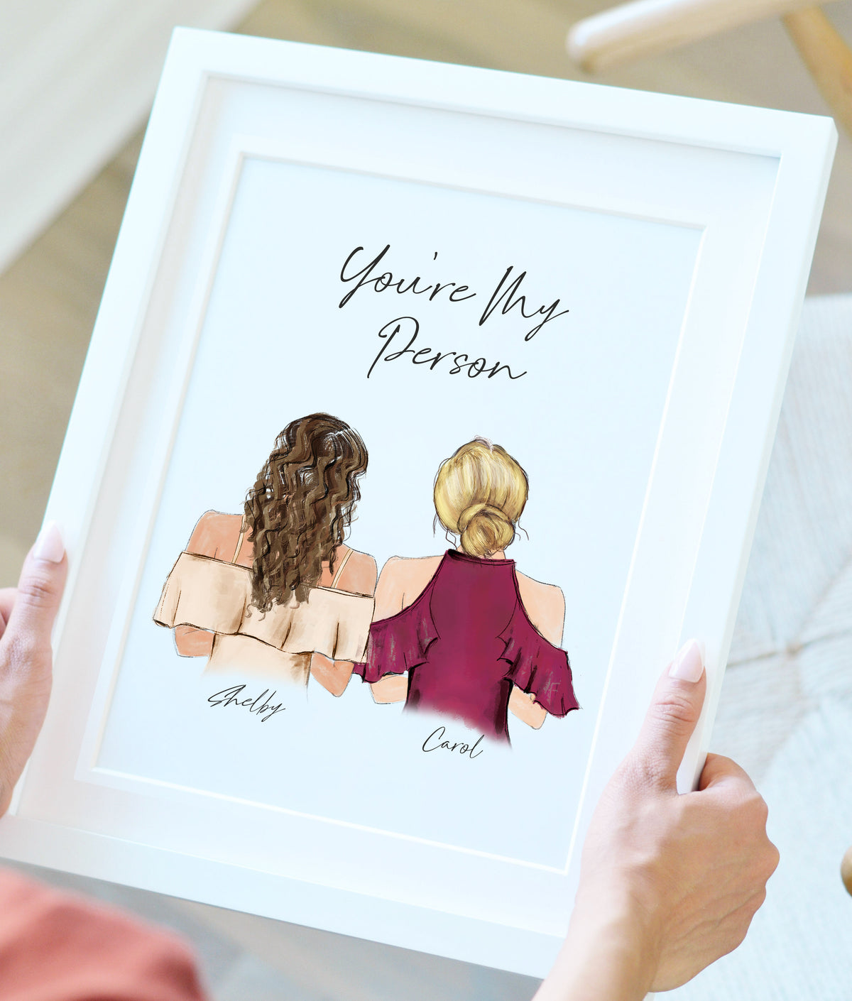 Personalized Gifts for best friends, Best friends custom art - Inspire  Uplift
