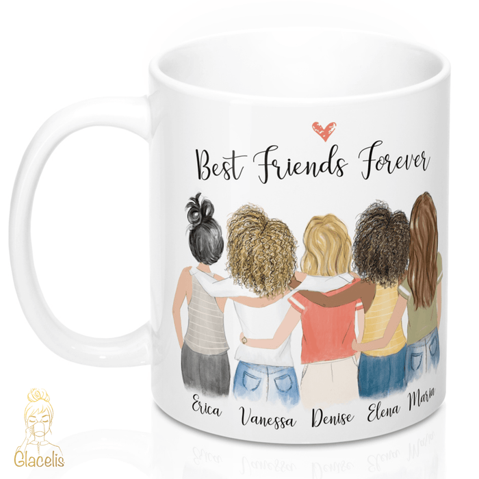 Six Women Custom Best Friends Mug