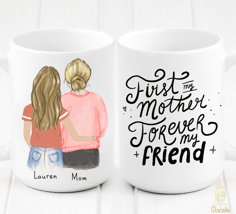 So Glad You're Our Mom Personalized Coffee Mug - 11oz Red