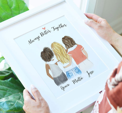 Personalized Friendship Wall Art - Best friends forever