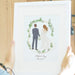 Surprise the bride and groom in your life with this thoughtful, one of a kind original and customizable artwork