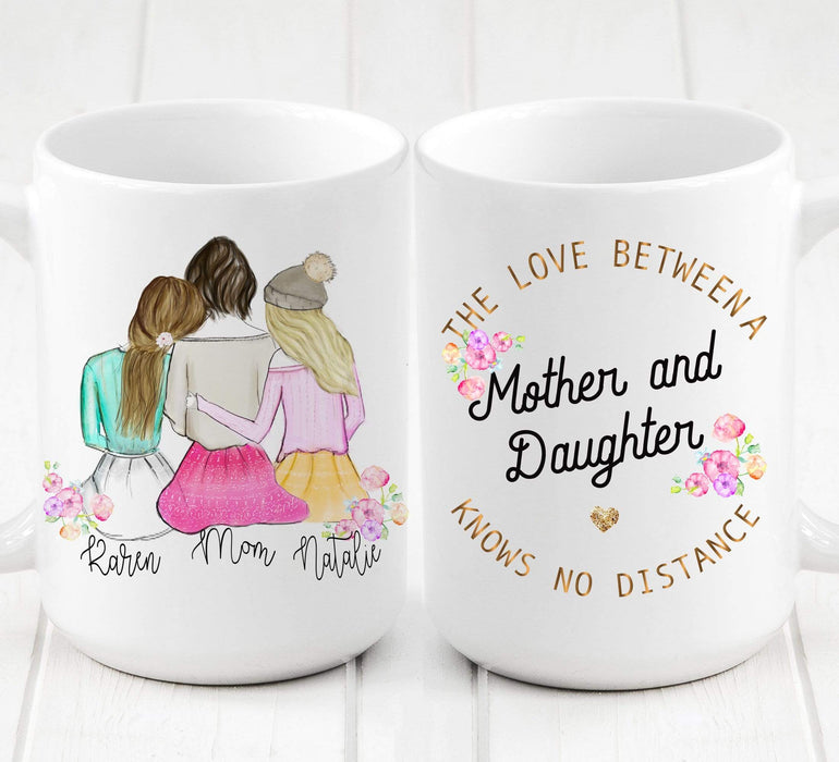 Mom of Girls Mug, Girl, Mom, Personalized Gift, Mother Gift, Mom Coffee Mug,  Mom Mug, Pink Baby Girl, Mom of a Girl, Mothers Day Gift 