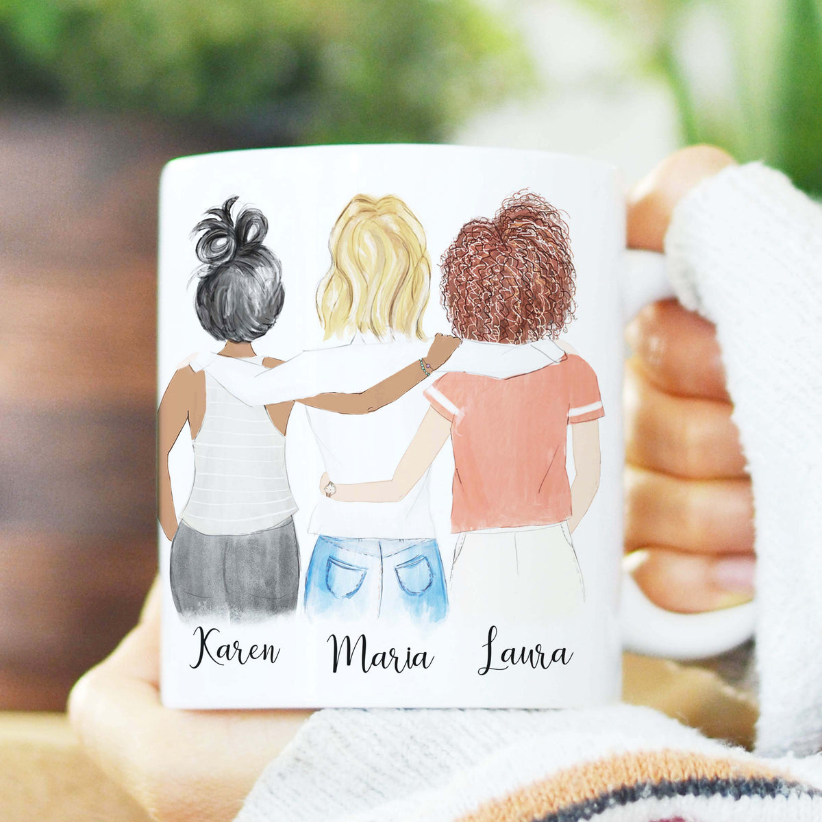 Four Women Custom Best Friendship Mug — Glacelis