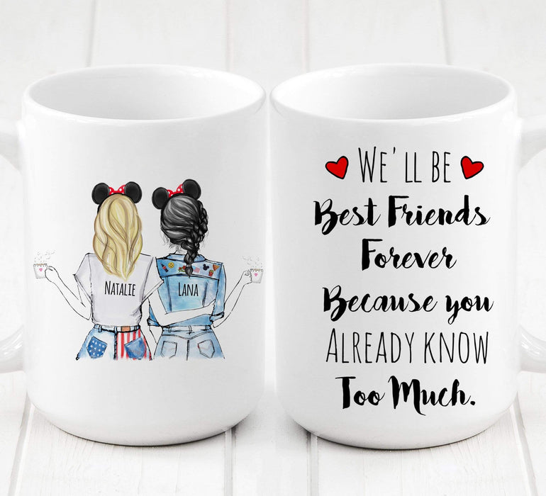 Personalized Gifts Ideas For Friends Besties, Happiness is watching fr -  GoDuckee