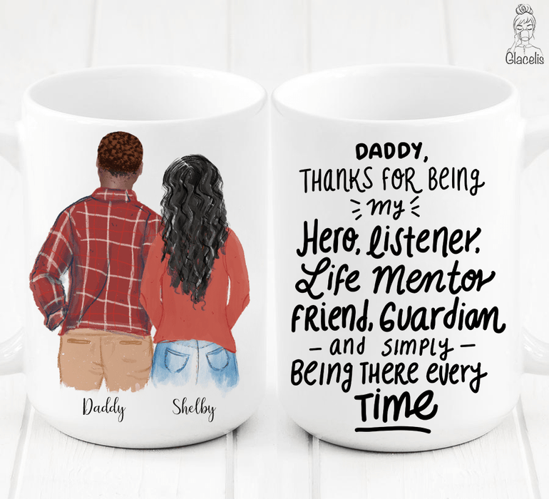 Personalized Daughter and Father Mug