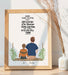 Create a unique personalized Father and Son Wall Art.