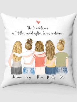 Five Best Friends Pillow