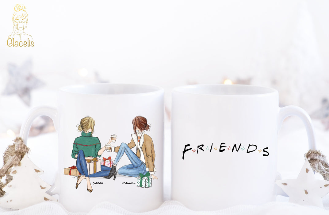 Personalized Friends Mug for Christmas - Custom Personalized Gifts for friends, Family & special occasions!