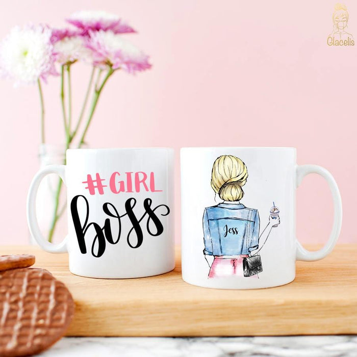 Custom Girl Boss mug - Custom Personalized Gifts for friends, Family & special occasions!