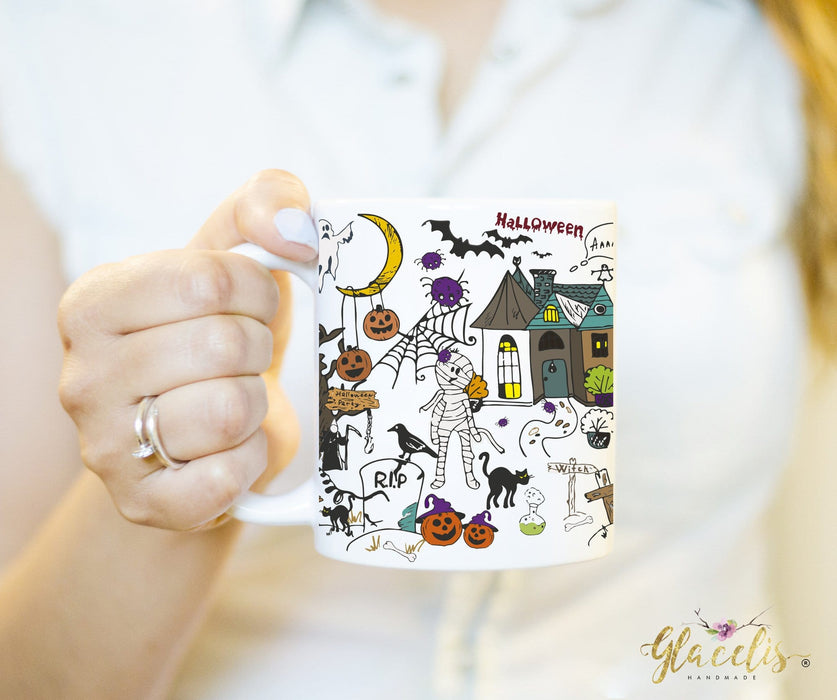 Halloween Mug Collage Funny - By Glacelis® - Custom Personalized Gifts for friends, Family & special occasions!