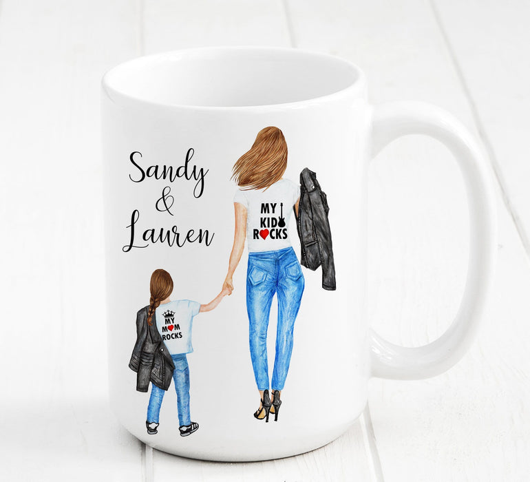 Personalize Mom and Kid Mug and Wall art - Custom Personalized Gifts for friends, Family & special occasions!
