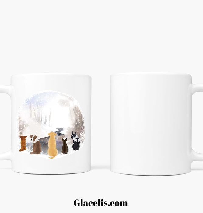 Personalized Up to Five Dogs Coffee Mug
