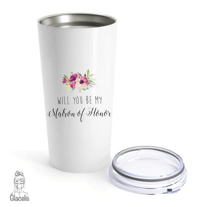Personalized Will You Be My Bridesmaid Travel Mug