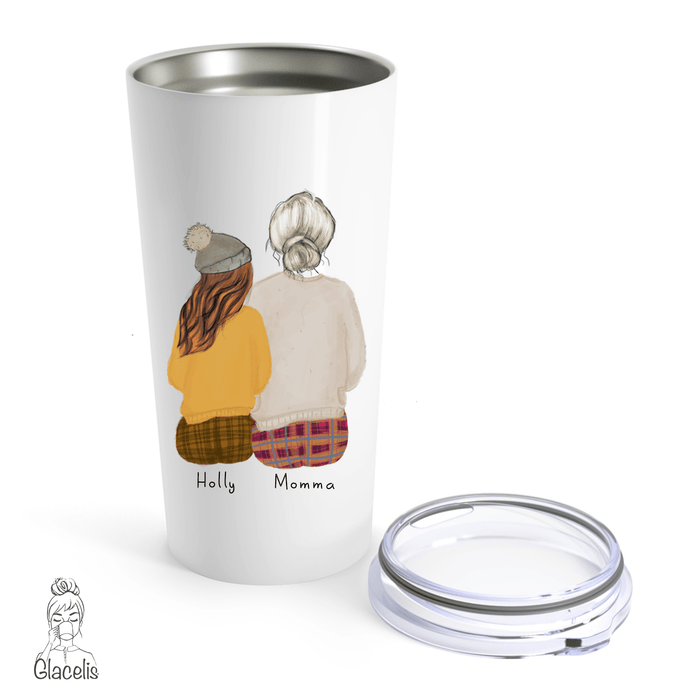 Personalized Daughter and Mom Travel Mug