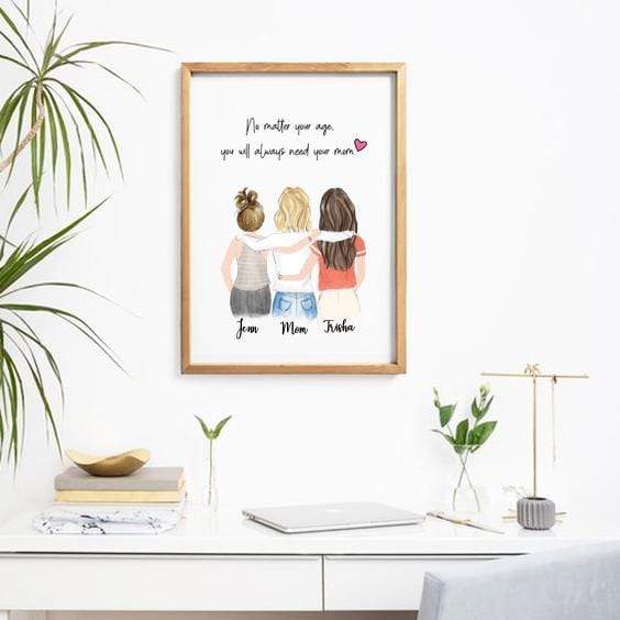 Personalized friendship Wall Art / Always better together - Custom Personalized Gifts for friends, Family & special occasions!