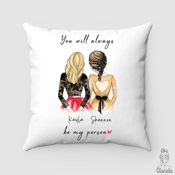 Personalized unique Best Friend Pillow Glacelis