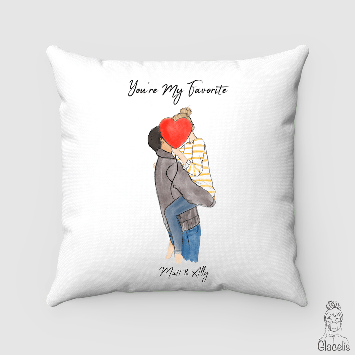 Personalized Couple Pillow — Glacelis