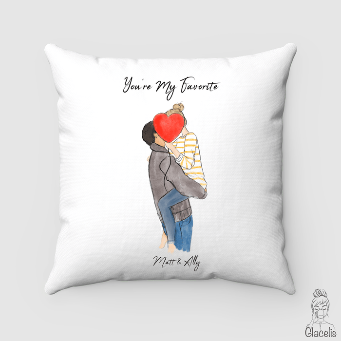 Sweet Hearts Custom Photo Pillow - Photo Cushion - Gift My Emotions