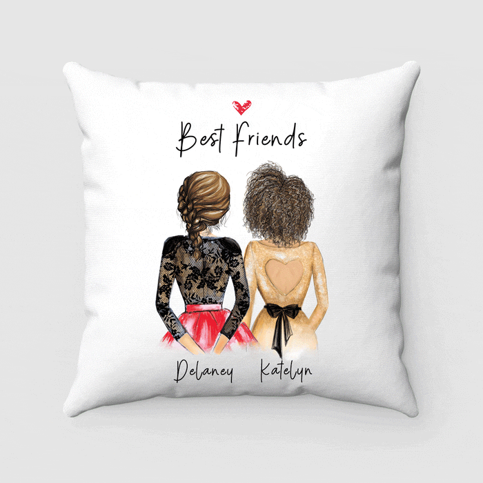 Personalized best friend pillows best sale