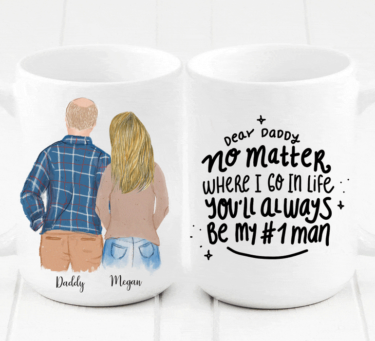 Personalized Daughter and Father Mug
