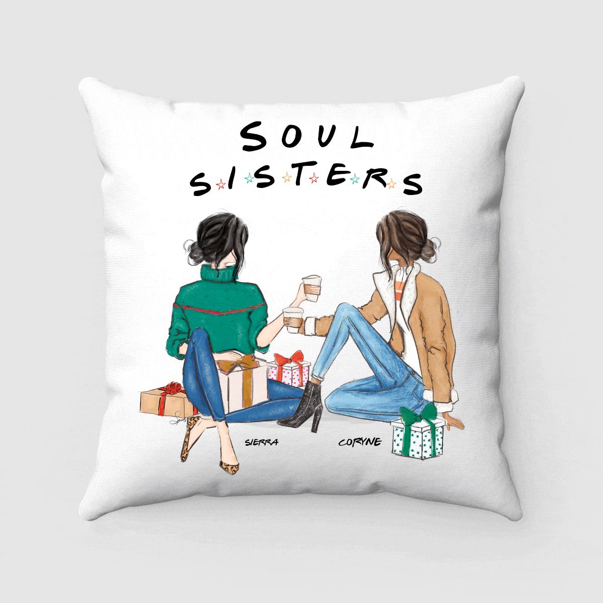 Personalized best friend pillows best sale