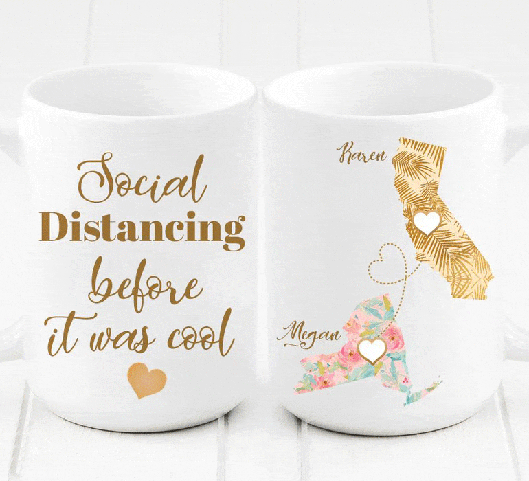 Personalized distance best sale relationship mug
