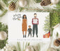 Personalized Family Christmas Greeting Cards Family up to Four