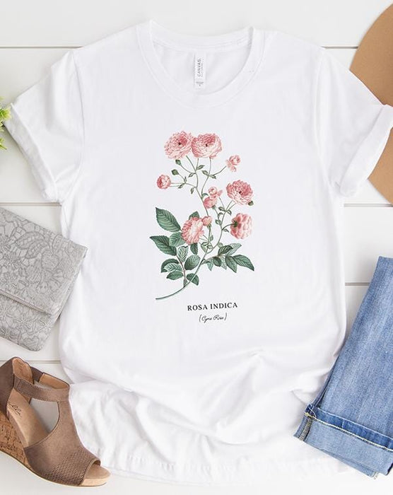 Rosa Indica Tee - Custom Personalized Gifts for friends, Family & special occasions!
