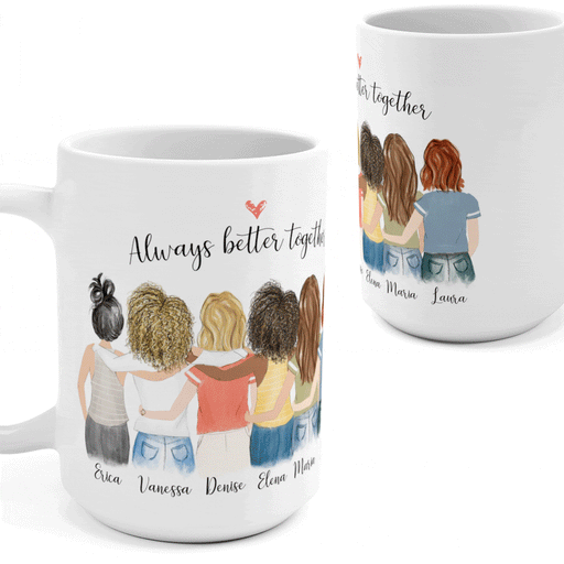 Best Friends philoSophie's Personalized Coffee Mug 11 oz Pink