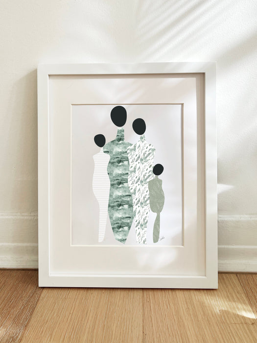 Personalized Abstract Family Wall Art