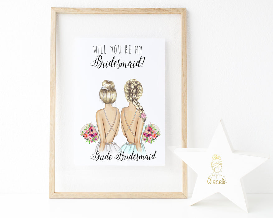 Personalized Wall Art Will you be my Matron of Honor ? - Custom Personalized Gifts for friends, Family & special occasions!