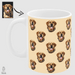 personalized dog face coffee mug unique gift ideas for dog lovers, dog owners, photo face dog mug glacelis