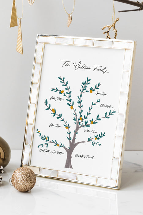 Family Christmas Tree Custom Genealogical Tree