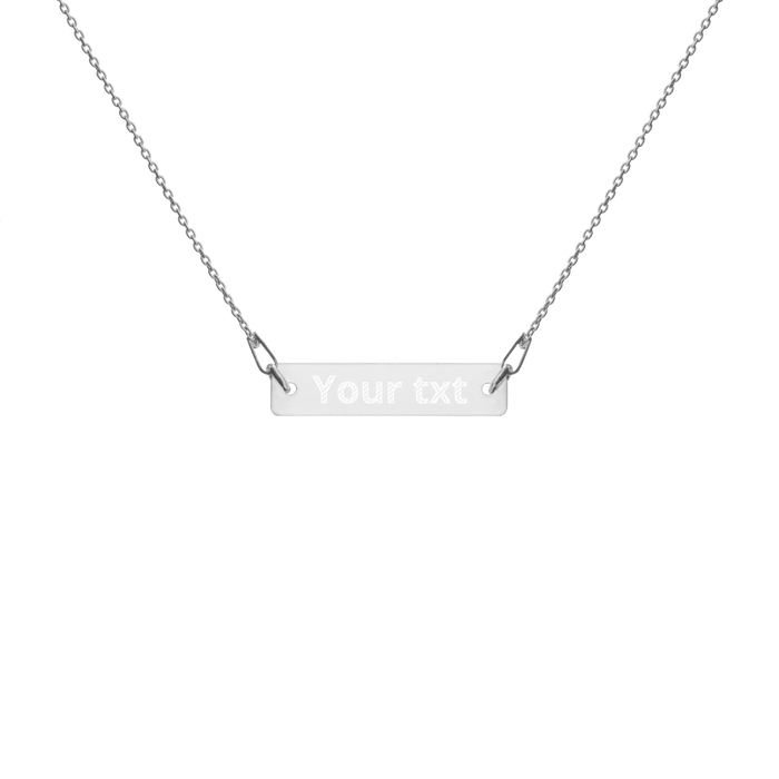 Personalized Engraved gold Bar Chain Necklace - Custom Personalized Gifts for friends, Family & special occasions!