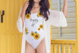 Sunflower One-Piece Swimsuit - Custom Personalized Gifts for friends, Family & special occasions!