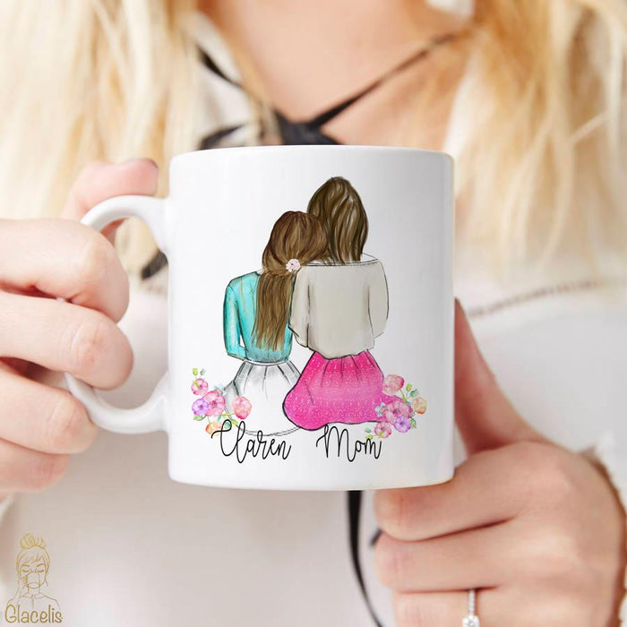 Personalized mug for Mom and Daughter - Custom Personalized Gifts for friends, Family & special occasions!